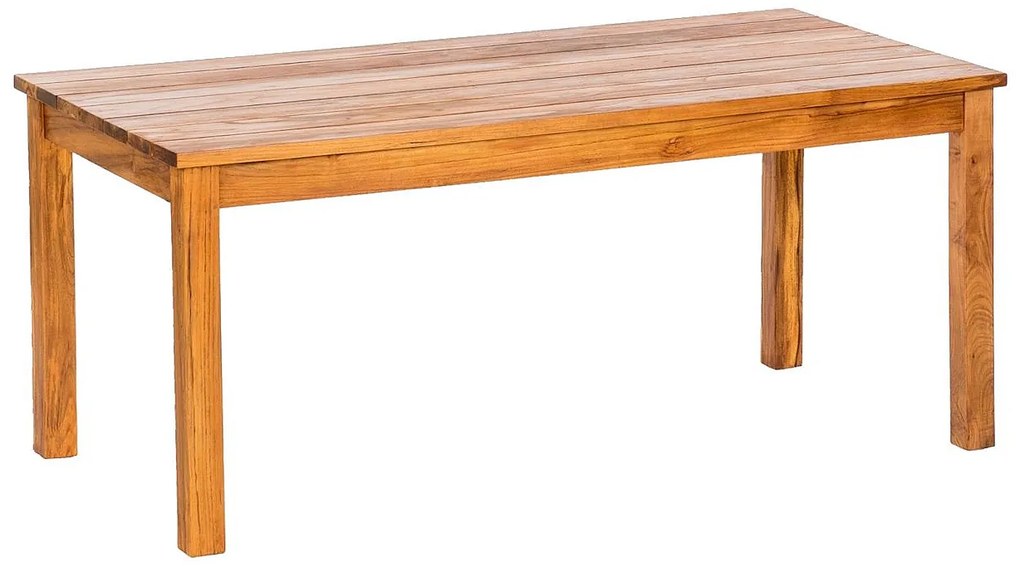 DEOKORK Teakový stôl GIOVANNI 120 × 90 × 78 cm