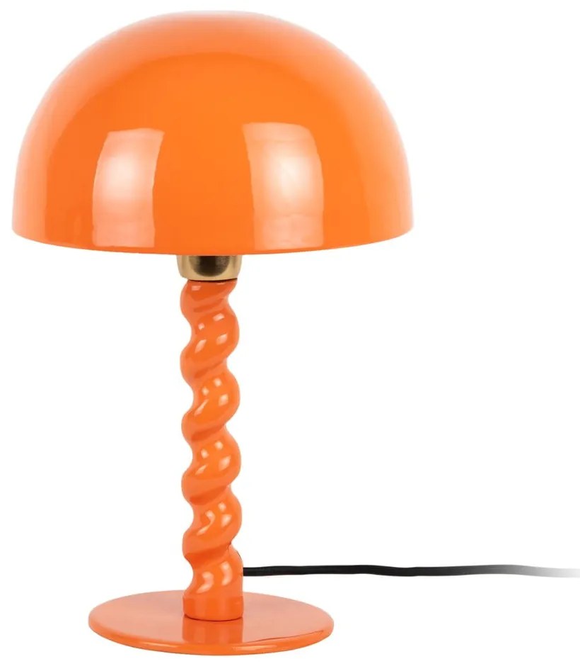 Oranžová stolová lampa s kovovým tienidlom (výška 39 cm) Prisa – Leitmotiv