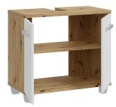 Kúpeľňová skrinka VENOM biela/dub artisan