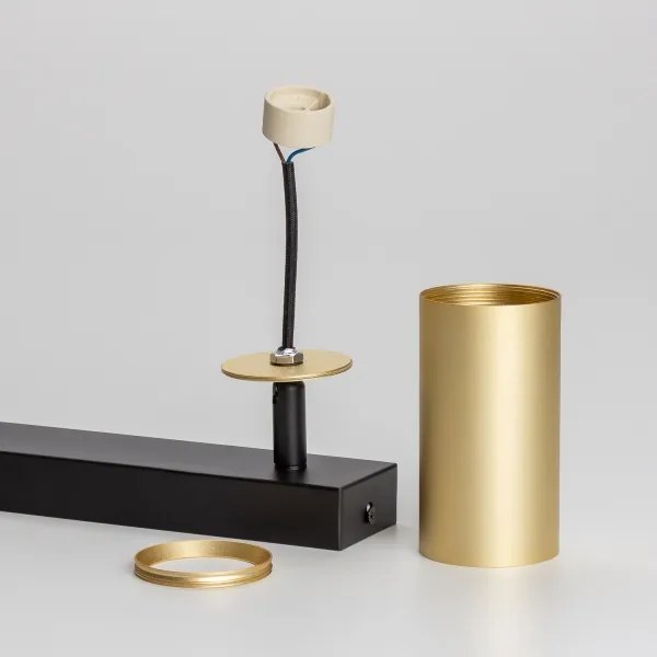 Brilagi - LED stmievateľné bodové svietidlo SELE GOLDEN 2xGU10/6,5W/230V čierna/zlatá