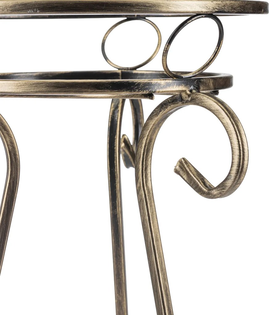 STOJAN NA KVETINÁČ FIORINA 66X30 CM ZLATÁ