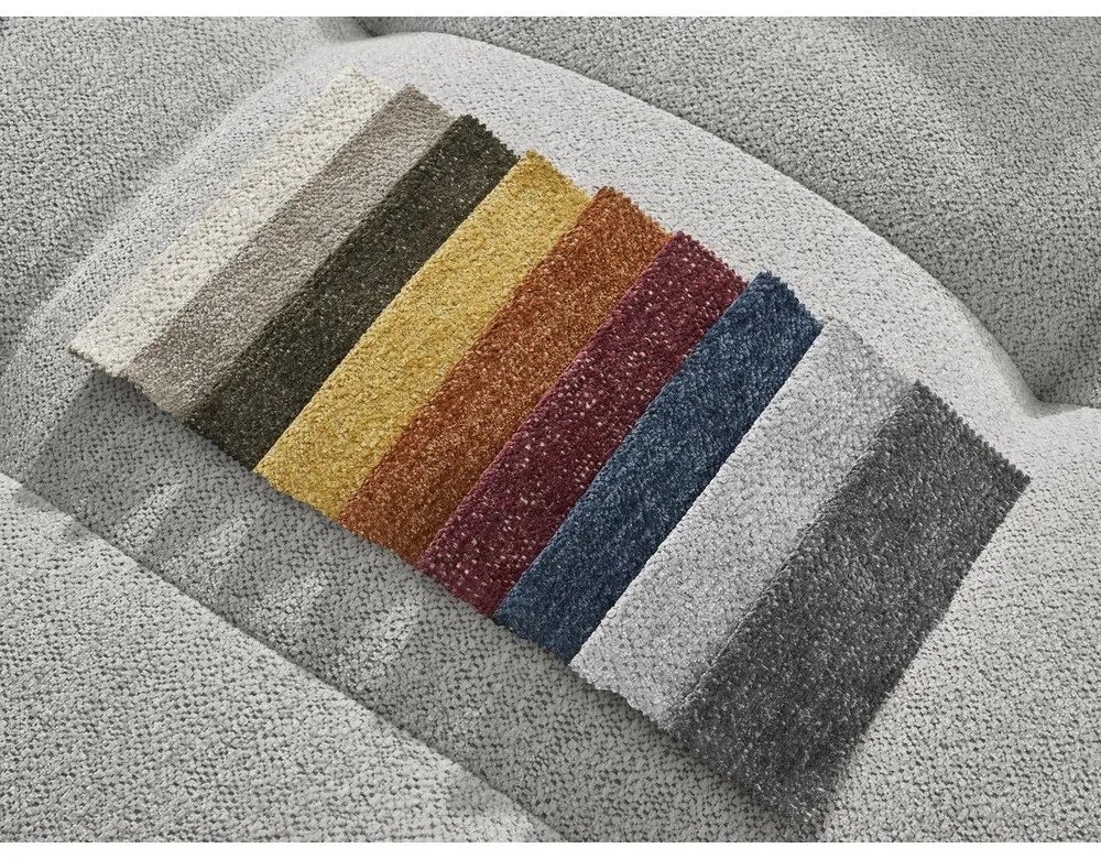 Svetlosivá ženilková rozkladacia/s úložným priestorom rohová pohovka (pravý roh/s leňoškou) Roxelane – Bobochic Paris