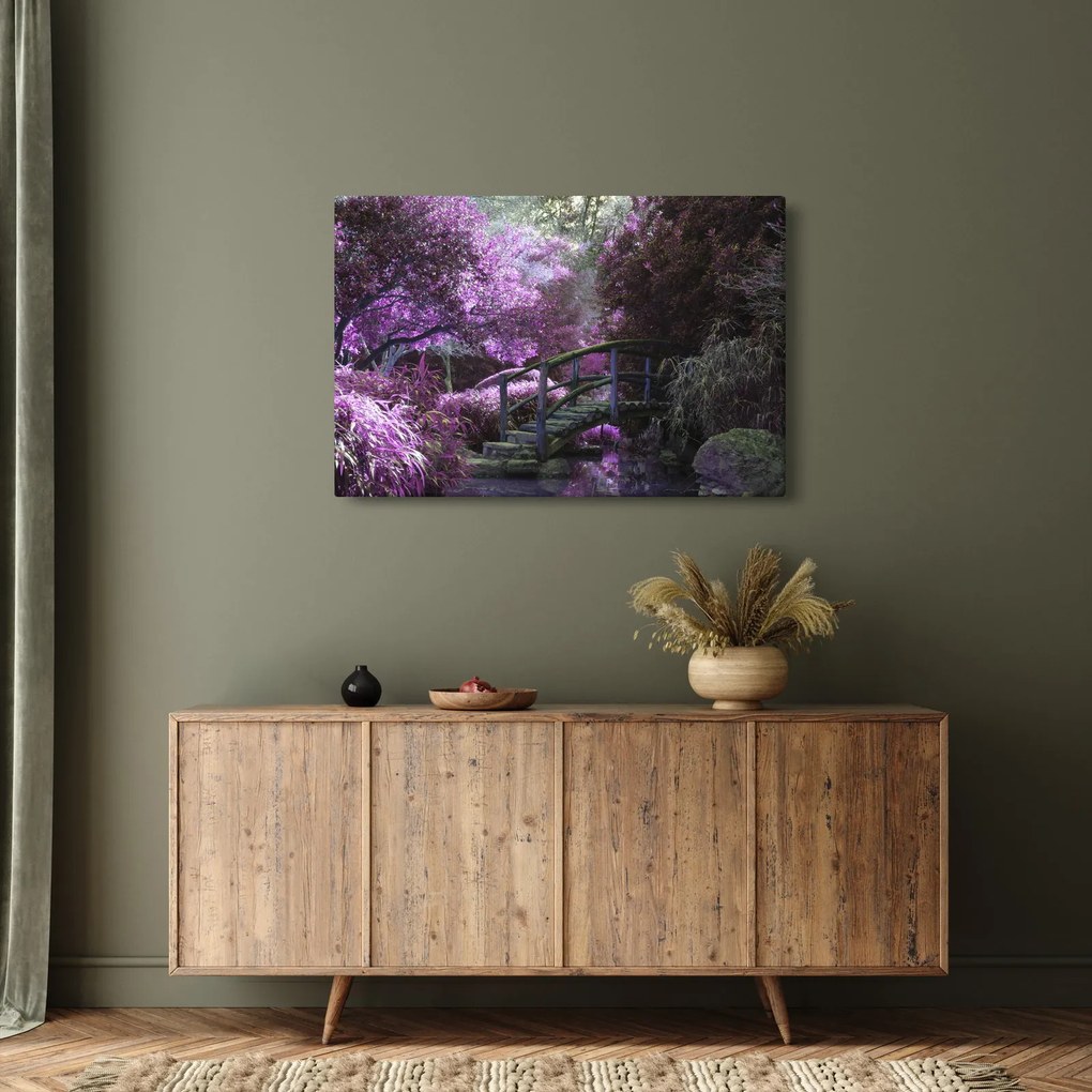 Obraz - fialové stromy (90x60 cm)