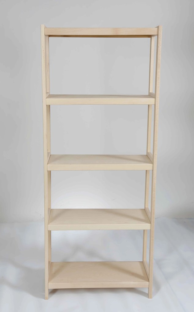 Regál drevený bukový počet políc 5 - 173x70x33 cm