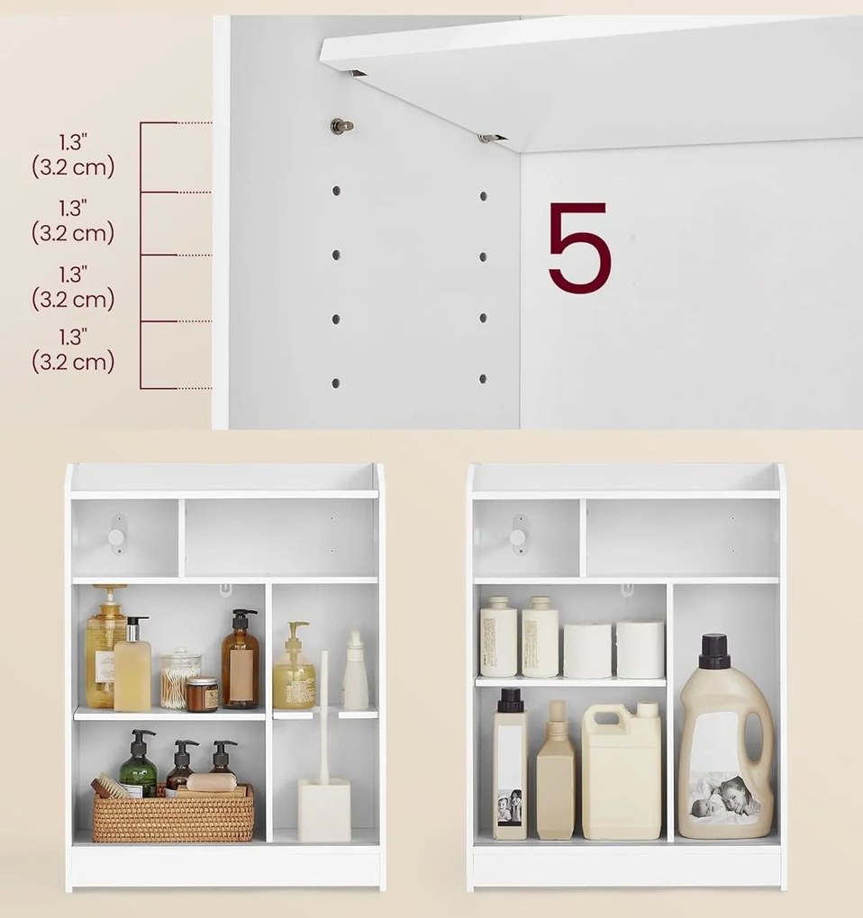 Koupelnová skříňka Vasagle Lavin bílá