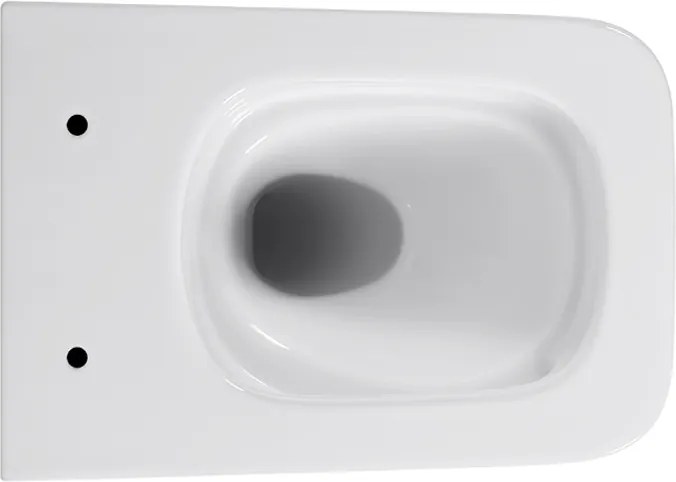 BPS-koupelny Závesná WC misa so SoftClose sedadlom HYD-6778, biela/zlatý lem