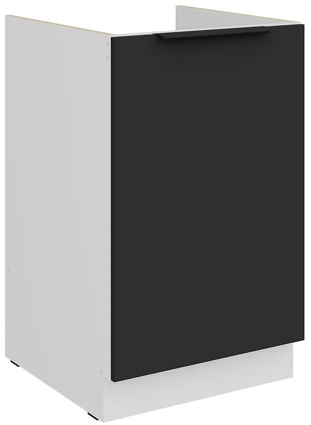 Kuchynská skrinka Aria-Bl/Wh Anti Fingerprint 50zl 1f Bb