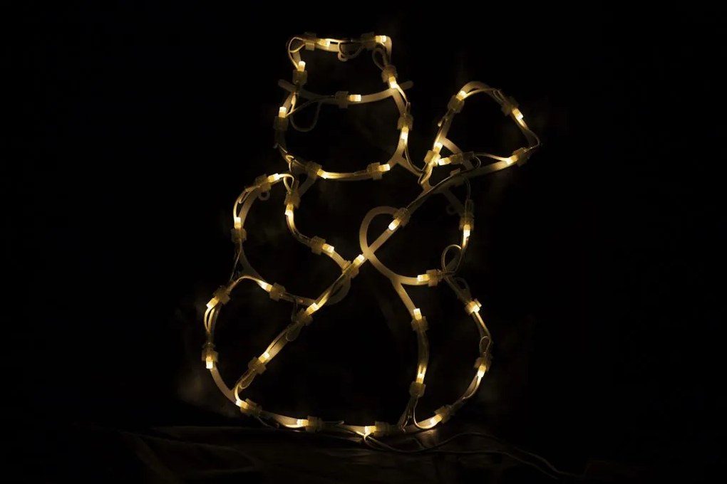 Vianočná LED dekorácia do okna - SNEHULIAK - 40 cm