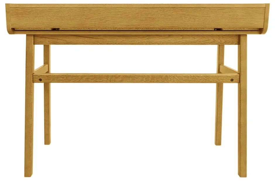 Pracovný stôl v dekore duba so sekretárom 44x115 cm Carteret – Woodman