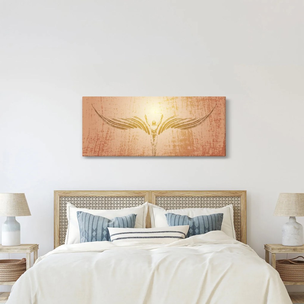 Obraz - Anjelská abstrakcia (120x50 cm)