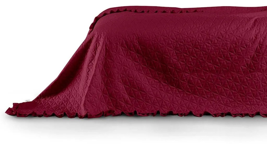 Prehoz na posteľ AmeliaHome Tilia rubínovo červený, velikost 170x270