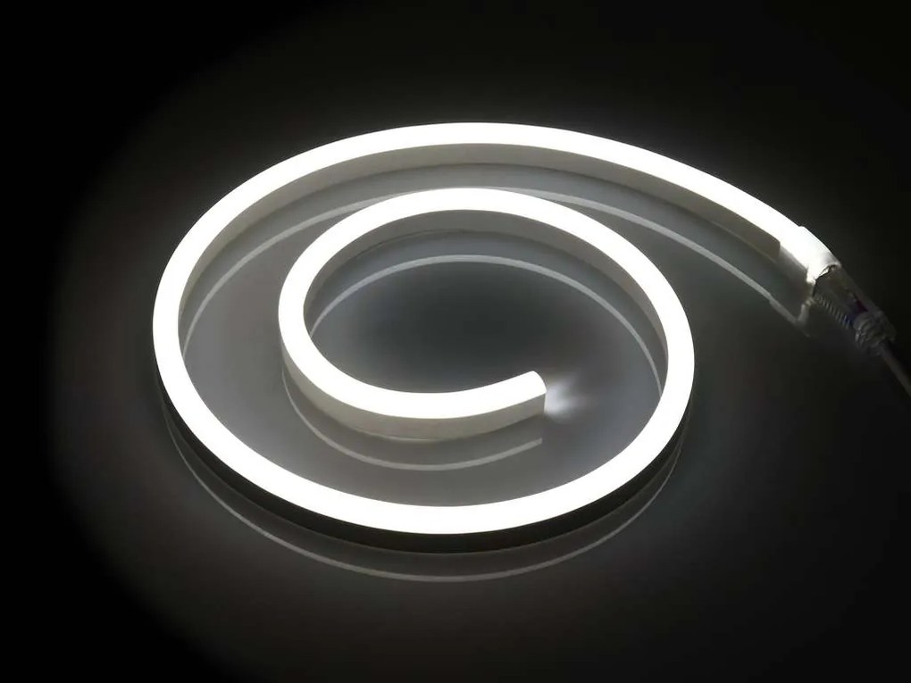 ECOLIGHT LED pásik NEON - 230V - 1m - 8W/m - IP68 - vodotesný - studená biela