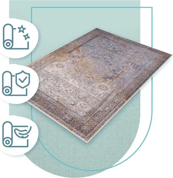 Koberec Dywilan Moon Super Mamluk tmavosivý