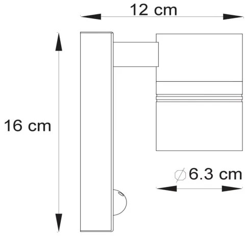 Lucide 14866/05/30 - LED Vonkajšie svietidlo so senzorom 1xGU10/5W/230V IP44
