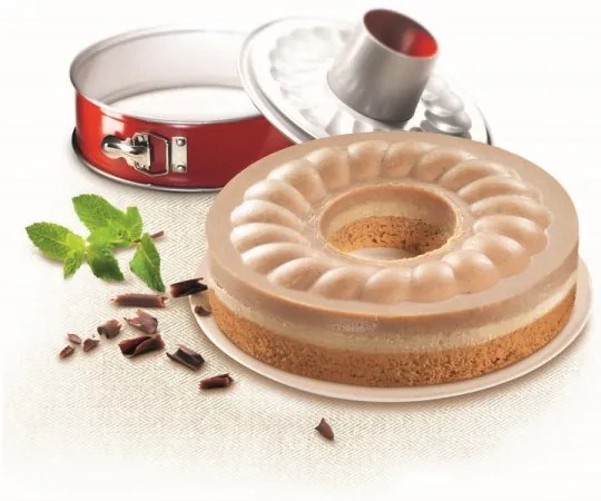 Tefal - Rozkladacia forma Savarin DELIBAKE 27 cm červená