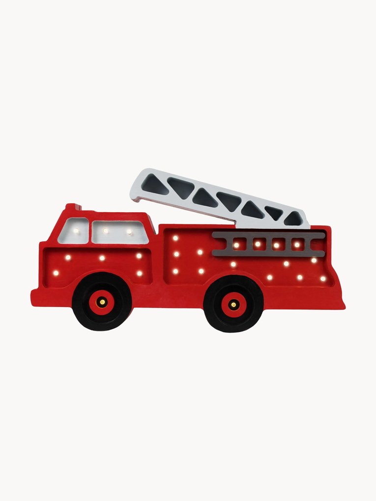 Ručne vyrobená detská LED-lampa's diaľkovým ovládaním Fire Truck