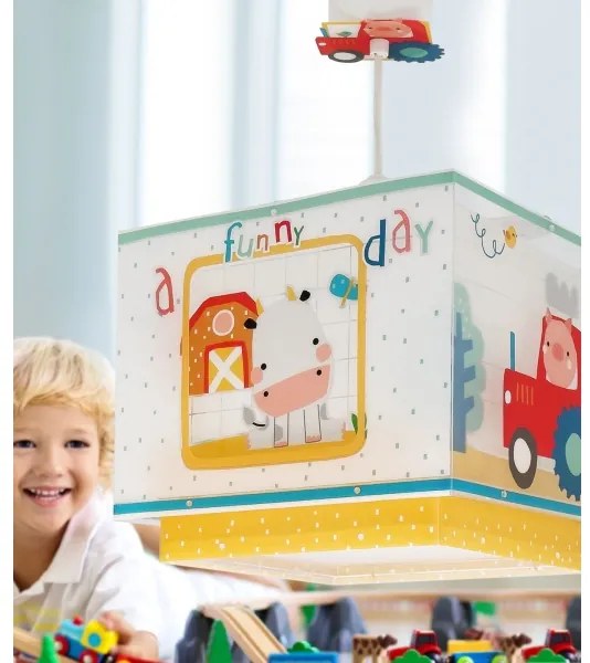 Dalber 63402 - Detský luster MY FARM 1xE27/15W/230V