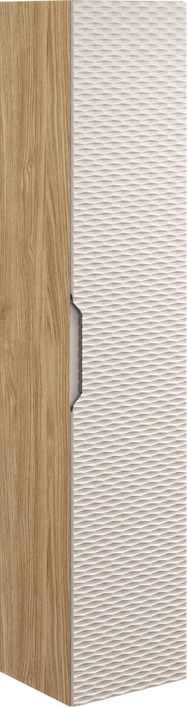 Comad Doplnková kúpeľňová skrinka vysoká Ocean Beige 35 olejovaný dub/béžová