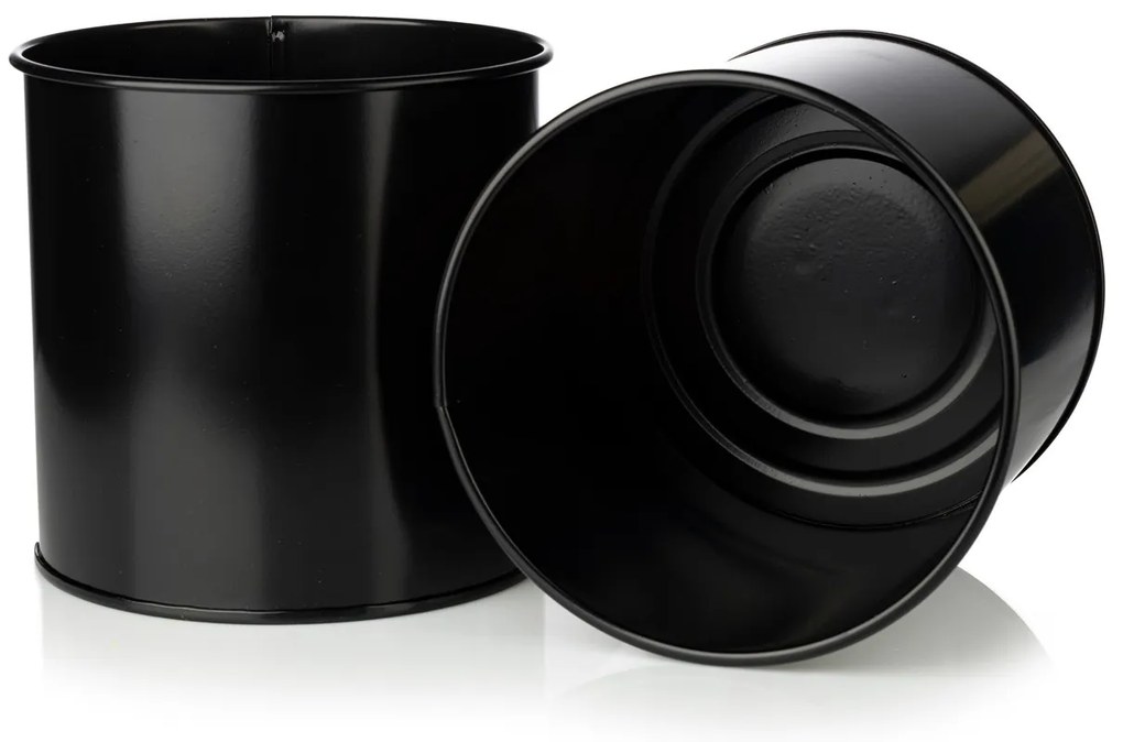 KOVOVÝ KVETINÁČ SO STOJANOM DARK 55X21 CM ČIERNA