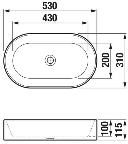 JIKA H8183660001121 - Umývadlo ASTRA 53x31 cm keramika/biela