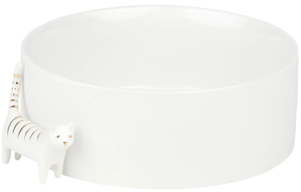 Biela porcelánová miska CAT