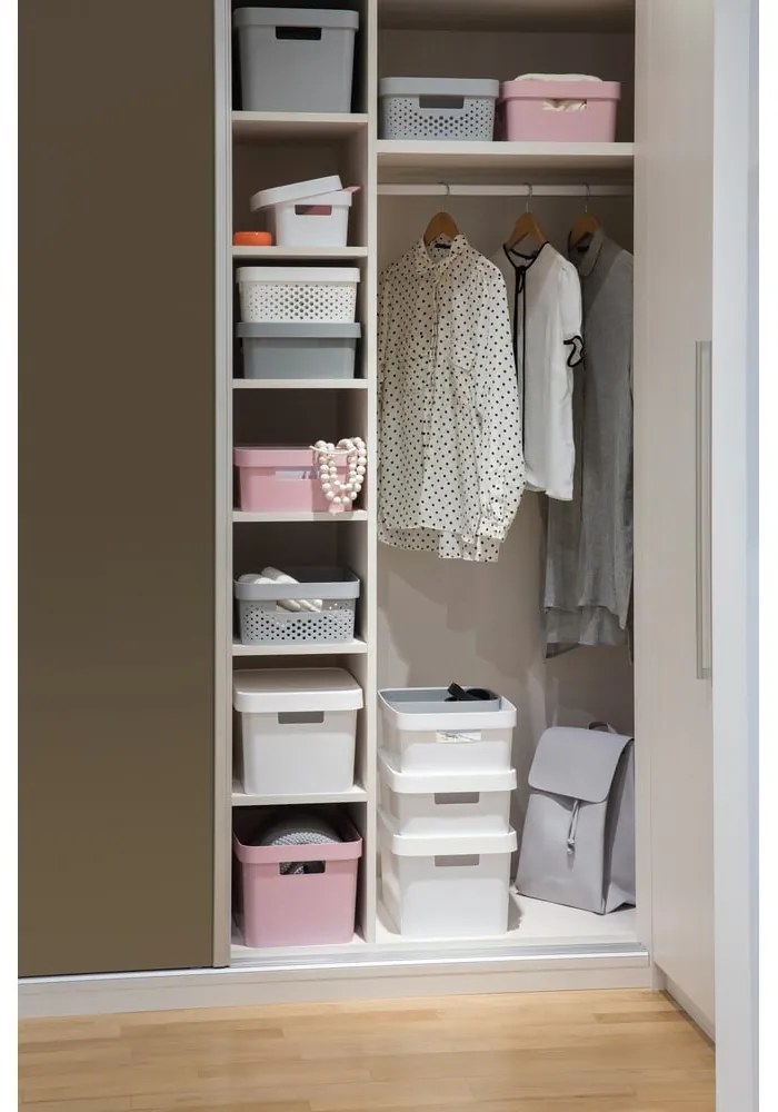 Biely úložný box Curver SIMPLE Lungo Holes