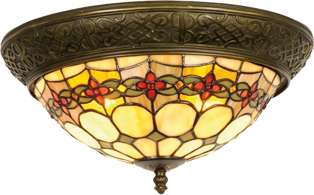 Závesné svietidlo Tiffany Oxford - Ø 38*19 cm 2x E14 / max 40w