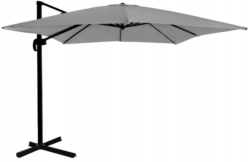 Skladací dáždnik 2,5m - šedý