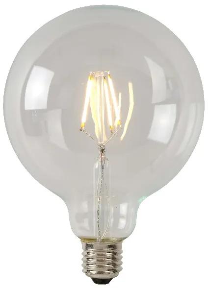 Lucide 49017/05/60 LED žiarovka - priemer 12,5 cm - LED stmievatelná - E27 - 1x5W 2700K - Priehľadná