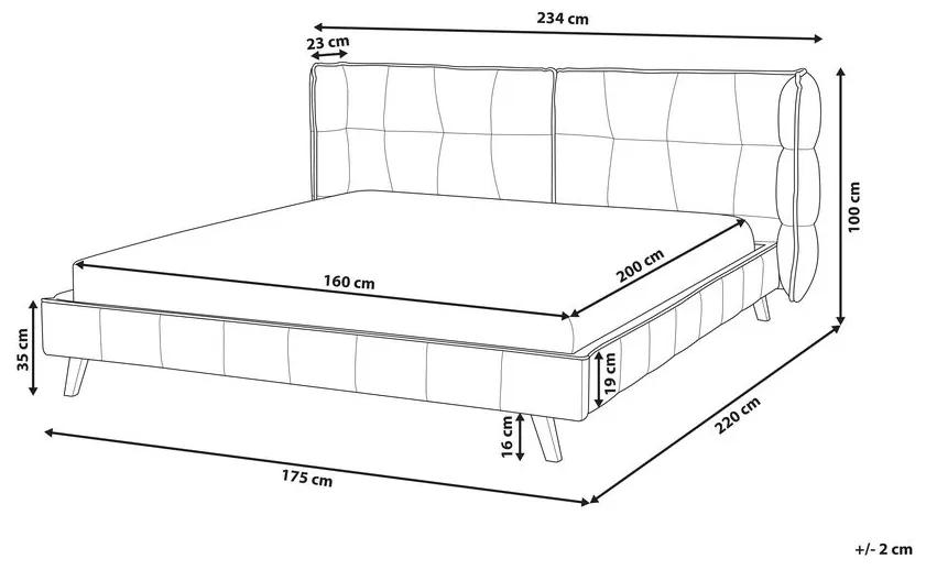 Manželská posteľ 160 cm SENEL (s roštom) (zelená). Vlastná spoľahlivá doprava až k Vám domov. 1007512