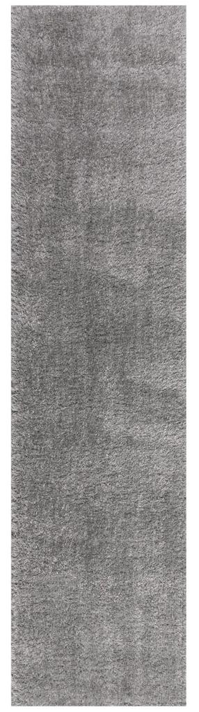 Flair Rugs koberce Behúň Indulgencia Velvet Pale Grey - 60x230 cm