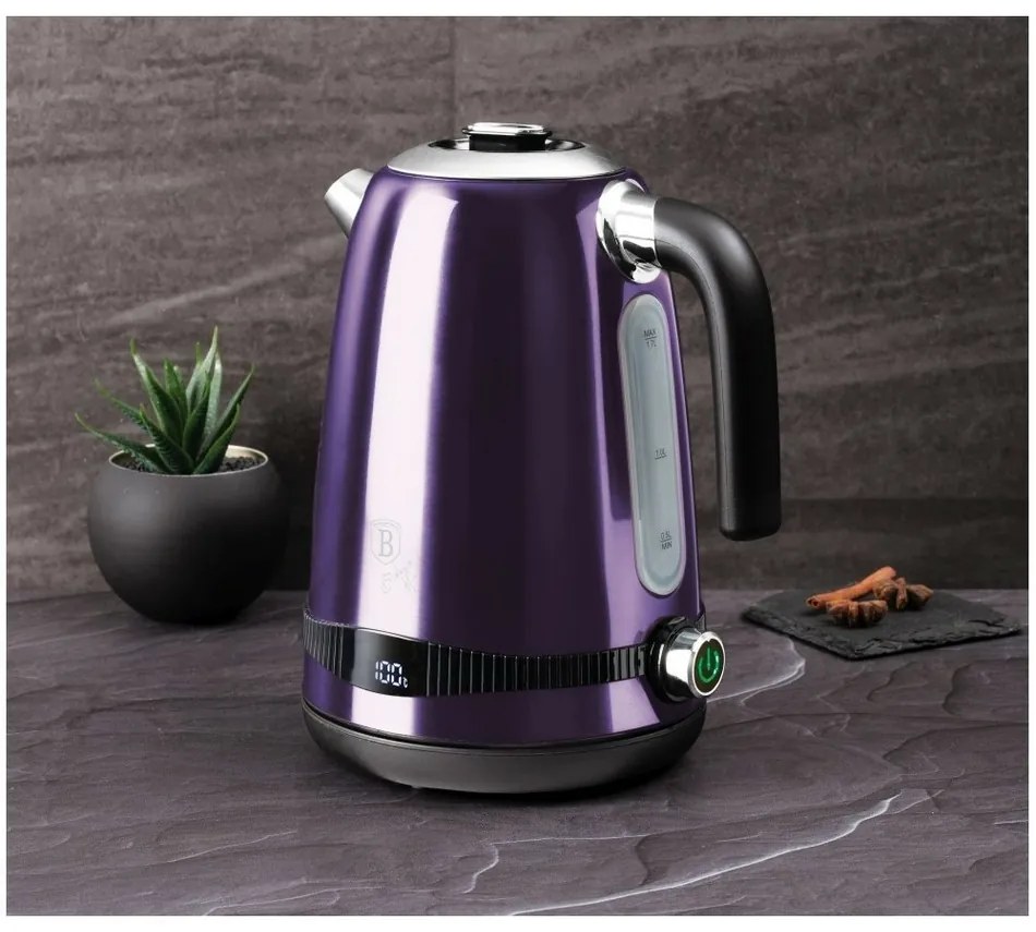 Berlinger Haus Rýchlovarná kanvica s reguláciou teploty Purple Metallic Line, 1,7 l