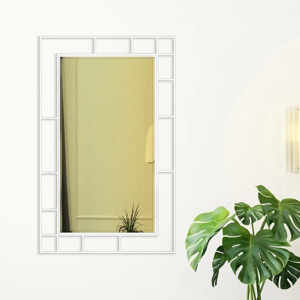 Zrkadlo Famio White - gold glass Rozmer: 95 x 152 cm
