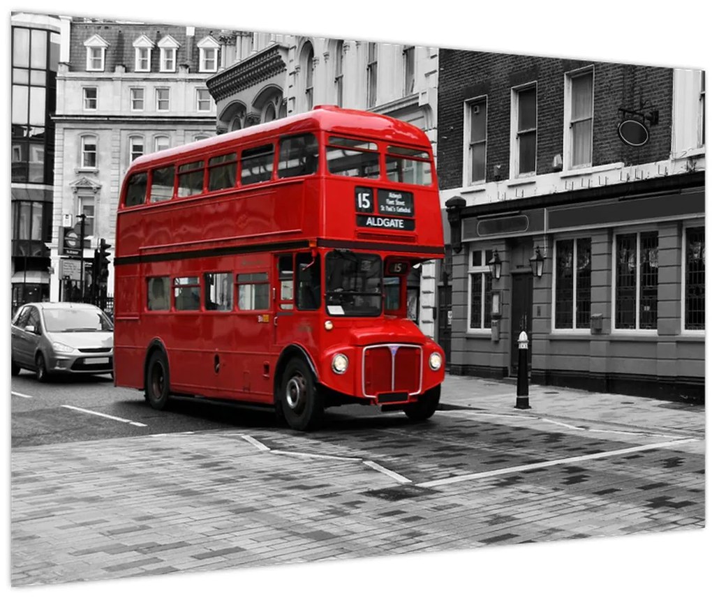 Obraz -Londýn s autobusom (90x60 cm)