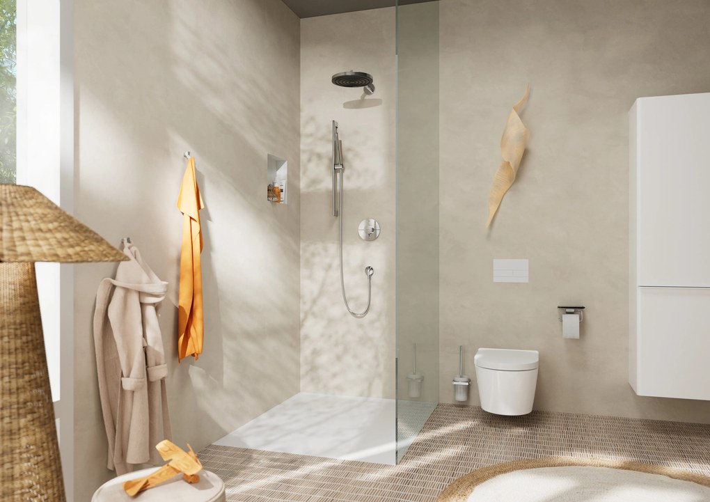 Hansgrohe Pulsify S, tyčová ručná sprcha 100 1jet EcoSmart, chrómová, HAN-24125000