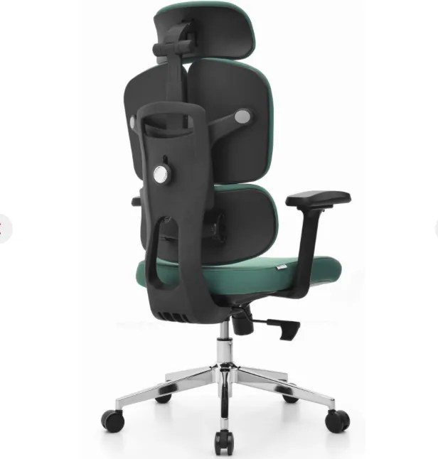 Ergonomická mesh kancelárska stolička HC-1053 v elegantnej eukalyptovo-zelenej farbe