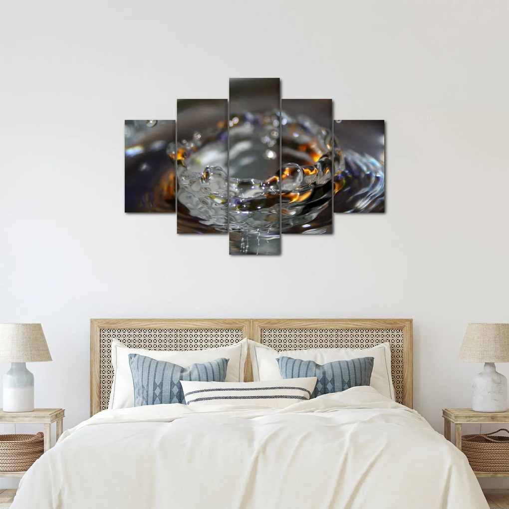 Obraz náramku z kvapiek vody (150x105 cm)