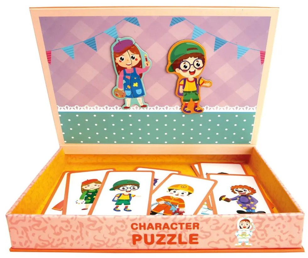 Bino magnetické puzzle Postavičky