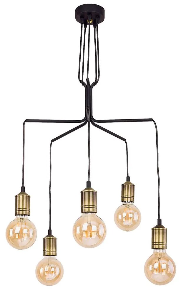 Jupiter 1706 - Luster na lanku BORNEO 5xE27/60W/230V