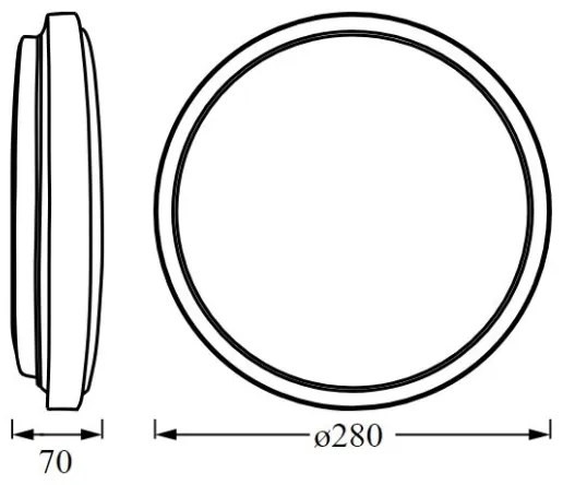 Osram - LED stropné svietidlo ORBIS LONDON LED/16W/230V pr. 28 cm čierne