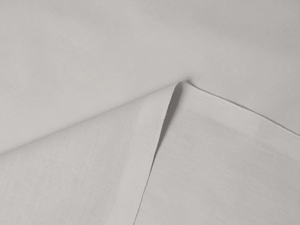 Biante Bavlnené jednofarebné posteľné obliečky Torino TON-007 Svetlo sivé Dvojlôžko francúzske 220x200 a 2ks 70x90 cm