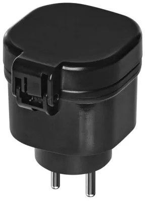 P0067 EMOS 3-set - diaľkovo ovládané zásuvky 2x, diaľkový ovládač 1x, vrátane batérie 1×3V CR2032, IP44, čierna