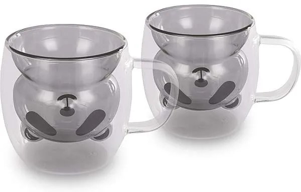 Lamart Vaso Bear set2 panda 230 ml 2 ks