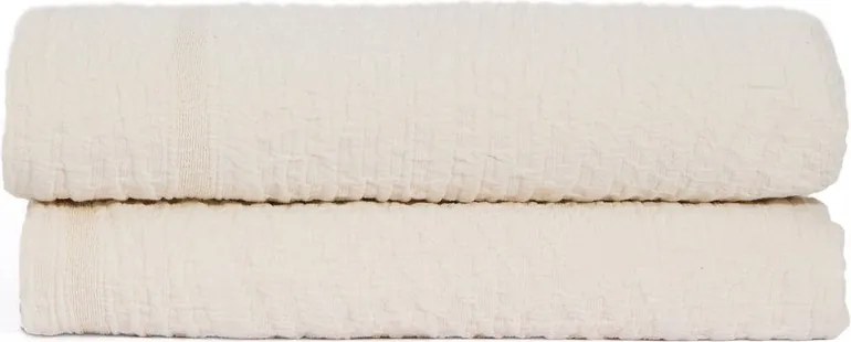 Slonovinový žakárový pléd 240x260 cm Zenti – Kave Home