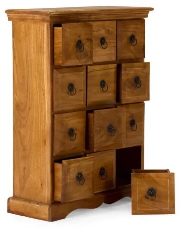 furniture-nabytek.cz - Masívna komoda Texas z akácie, lakovaná, prírodná – 58×25×82 cm
