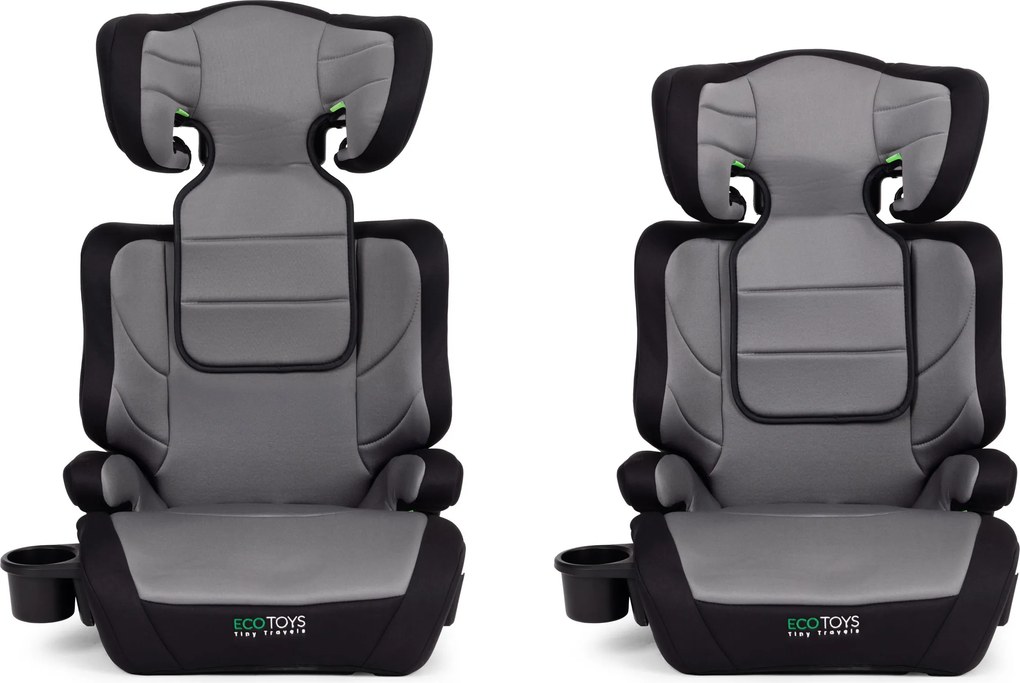 Autosedačka 2v1 i-Size ECOTOYS 100-150 cm, sedačka a podsedák, držiak na nápoje