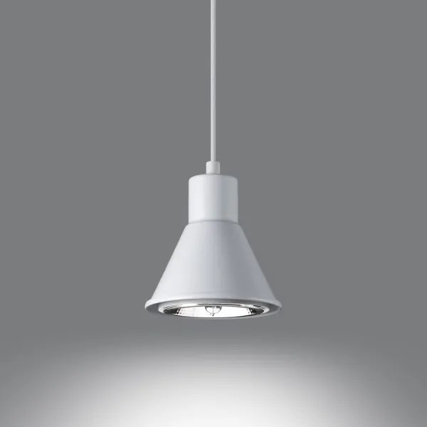 Sollux SL.0987 - Luster na lanku TAZILA 1xES111/60W/230V biela
