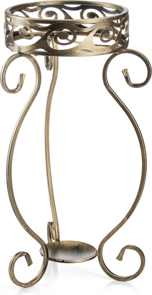 STOJAN NA KVETINÁČ FIORINA 63X33,5 CM ZLATÁ