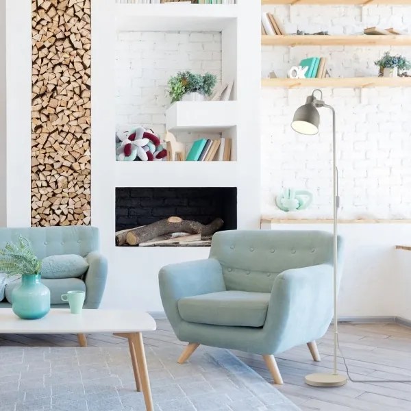 Rabalux 2243 - Stojacia lampa FLINT 1xE27/40W/230V béžová