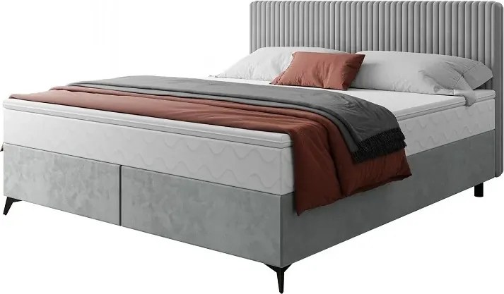 Dizajnová čalúnená posteľ NOEMI, krémová (tilia3/manila1)